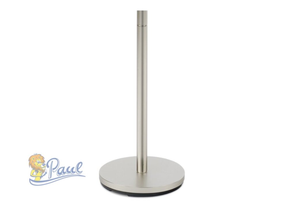 Věšák stojanový, kovová konstrukce, broušený nikl, výška 175 cm, nosnost 10 kg