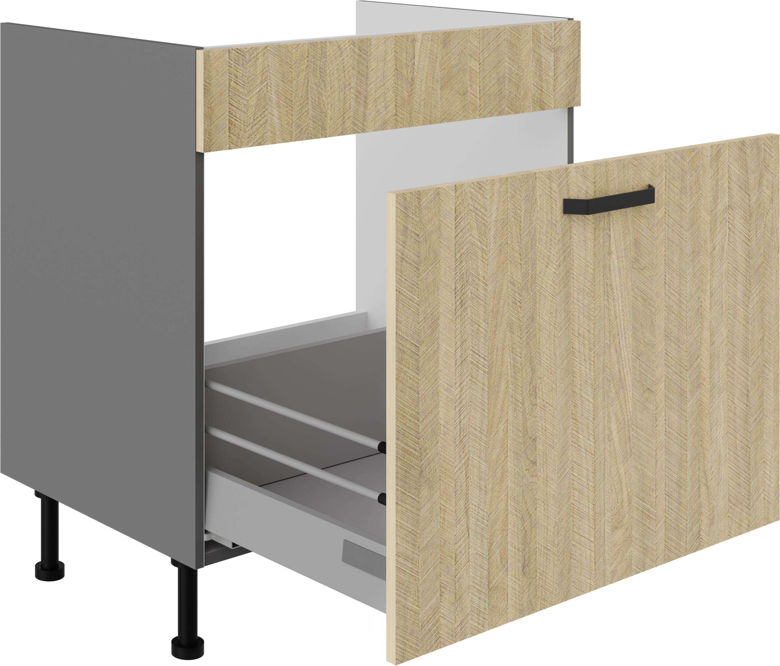 Spodní skříňka pod dřez Scandi 80 ZL 1S BB - Premium Box