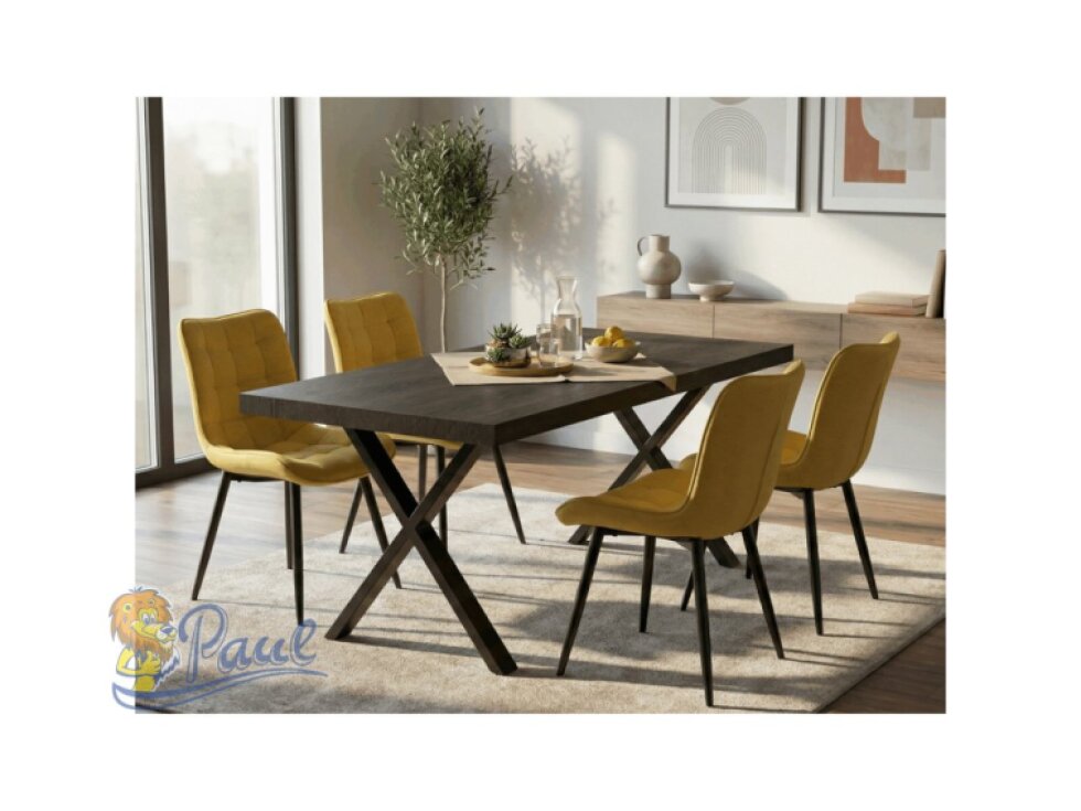 Jídelní stůl 180x90cm, lamino, šedý dub, HT-R5316 GREY