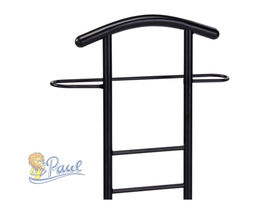 Němý sluha, výška 119 cm, MDF - dekor dub sonoma, kov - černý lak, nosnost 90 kg