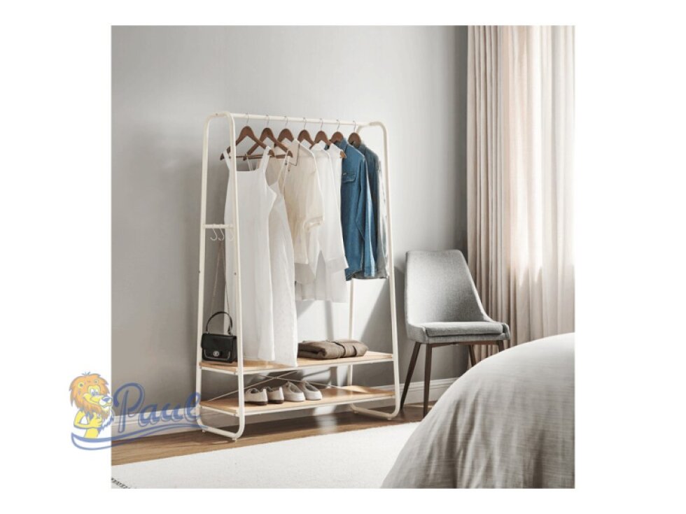 Věšák, kov, bílá, AUV-E1112 WT