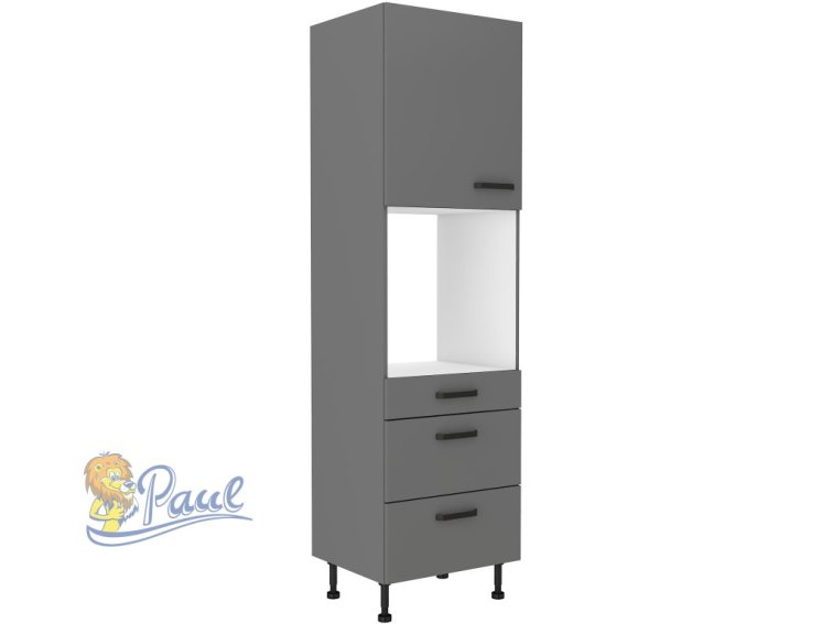 Vysoká skříňka na vestavnou troubu Nessa 60 DPS-215 3S1F - Premium Box