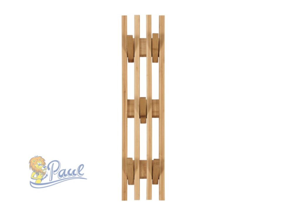 Věšák, bambus, přírodní, DR-B023 NAT