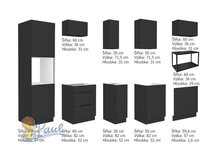 Kuchyňská linka 260 cm Siena 3