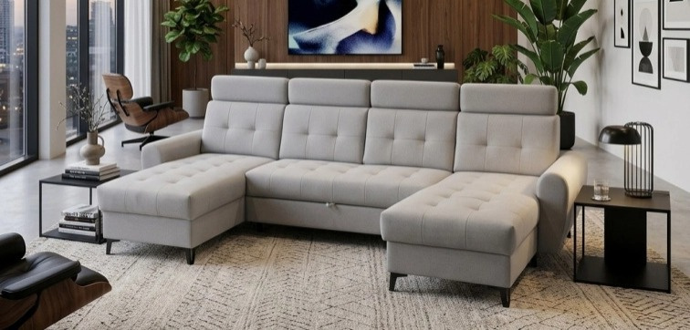 Sedací souprava Lawente Mega - Portland Ash