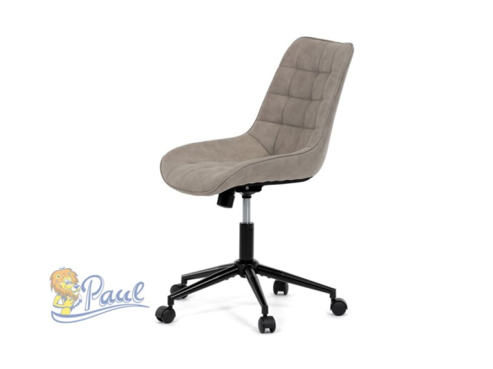 Pracovní židle, výškově nastavitelná, béžová látka, KA-V3120 LAN3