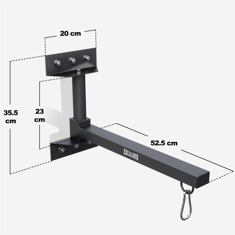 EXCALIBUR Wandhalter für Boxsäcke klappbar