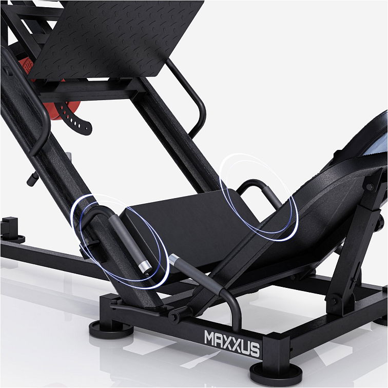 MAXXUS 2in1 Beinpresse - Hackenschmidt und Beinpresse