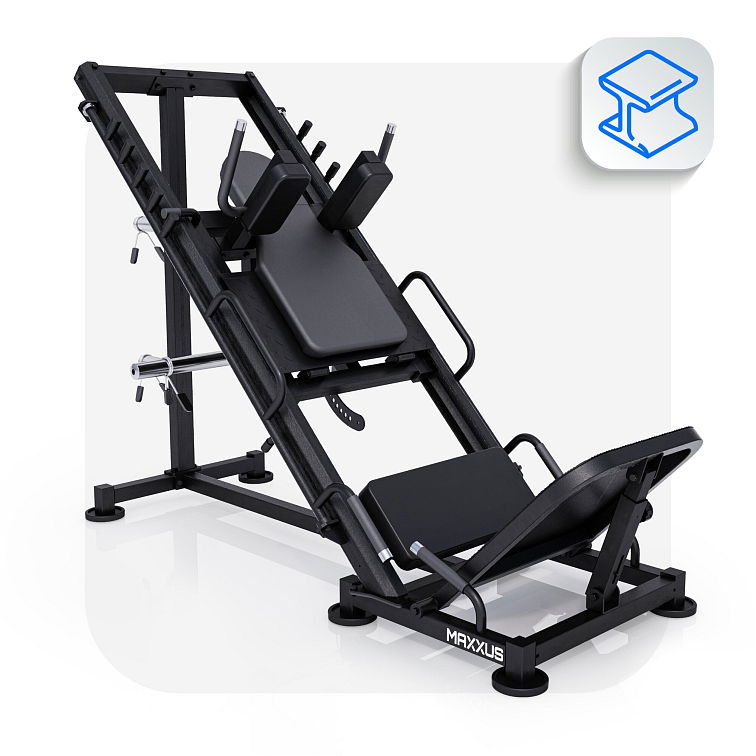 MAXXUS 2in1 Beinpresse - Hackenschmidt und Beinpresse