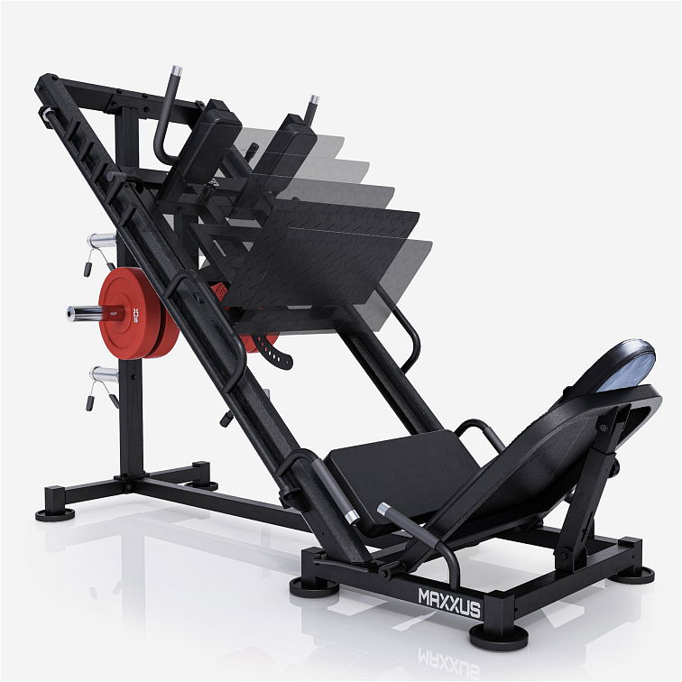 MAXXUS 2in1 Beinpresse - Hackenschmidt und Beinpresse