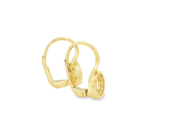 Zlaté náušnice Circle Shine – kruh žiarivej elegancie