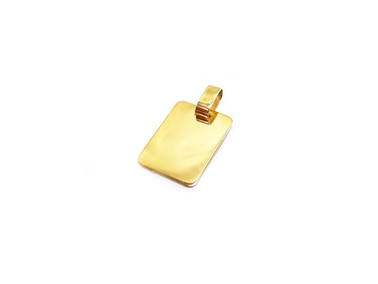 Zlatý prívesok platnička – minimalistická elegancia