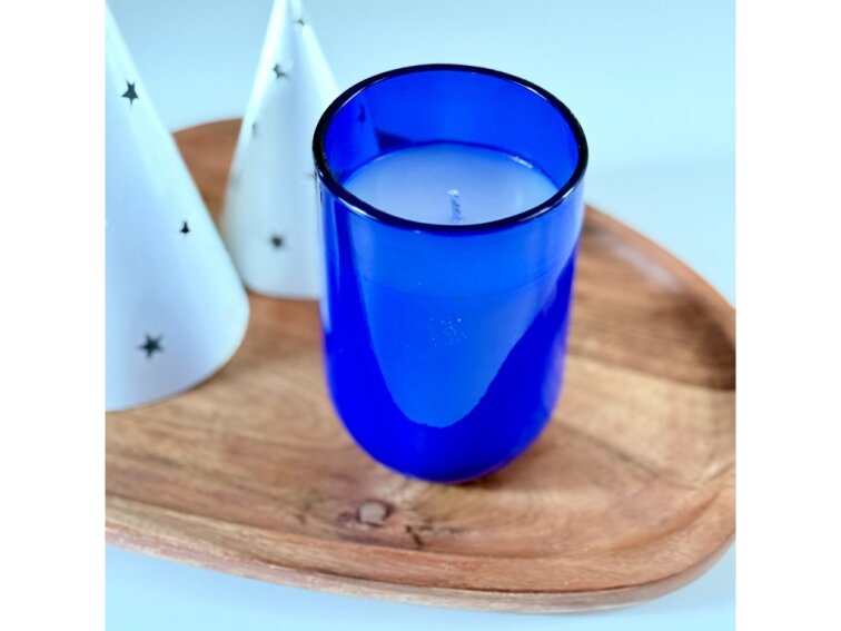 Sójová svíčka Modré sklo