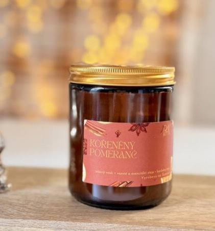 Sójová svíčka Kořeněný pomeranč