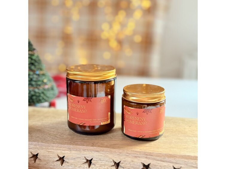 Sójová svíčka Kořeněný pomeranč