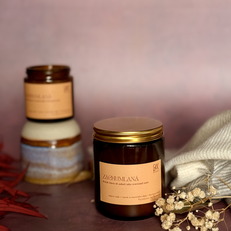 Sójová svíčka Zachumlaná
