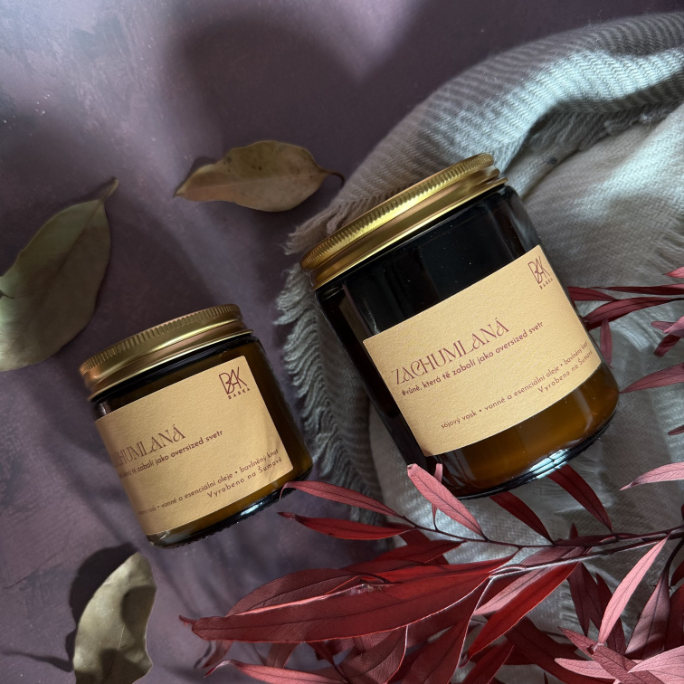 Sójová svíčka Zachumlaná