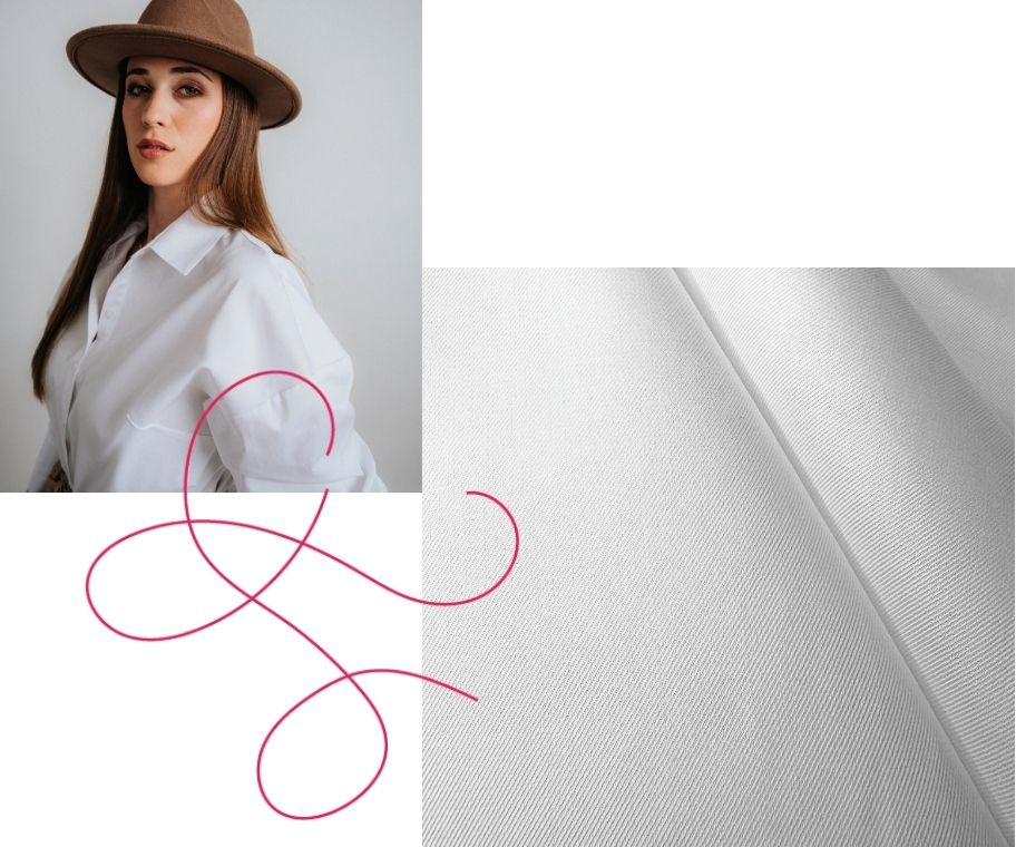 Oversize košile Allva White