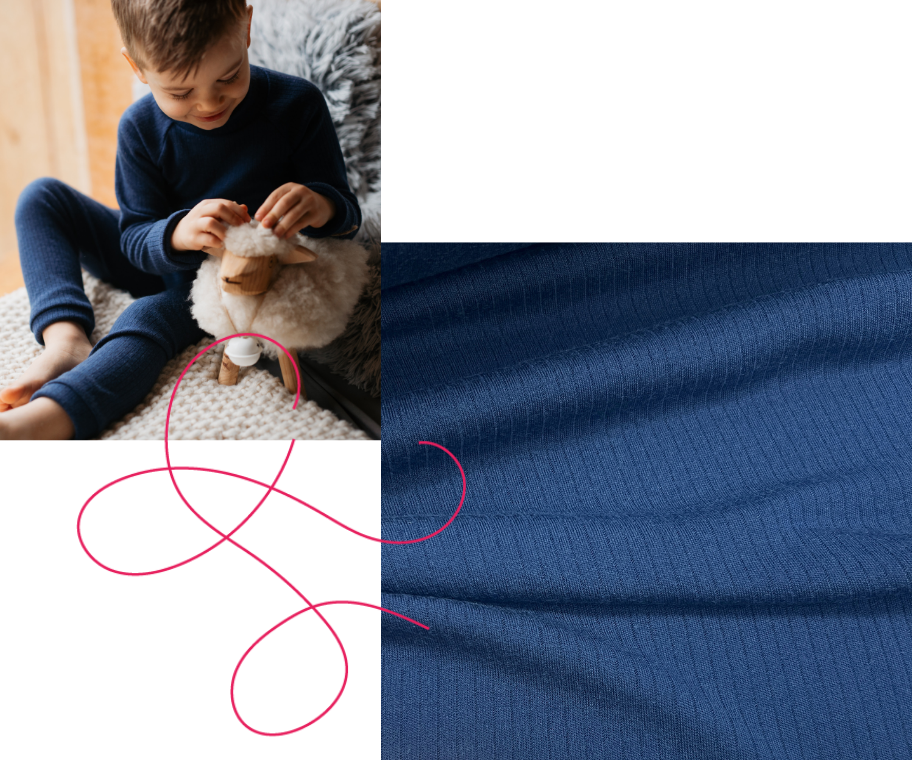 Dámské navy MERINO tričko