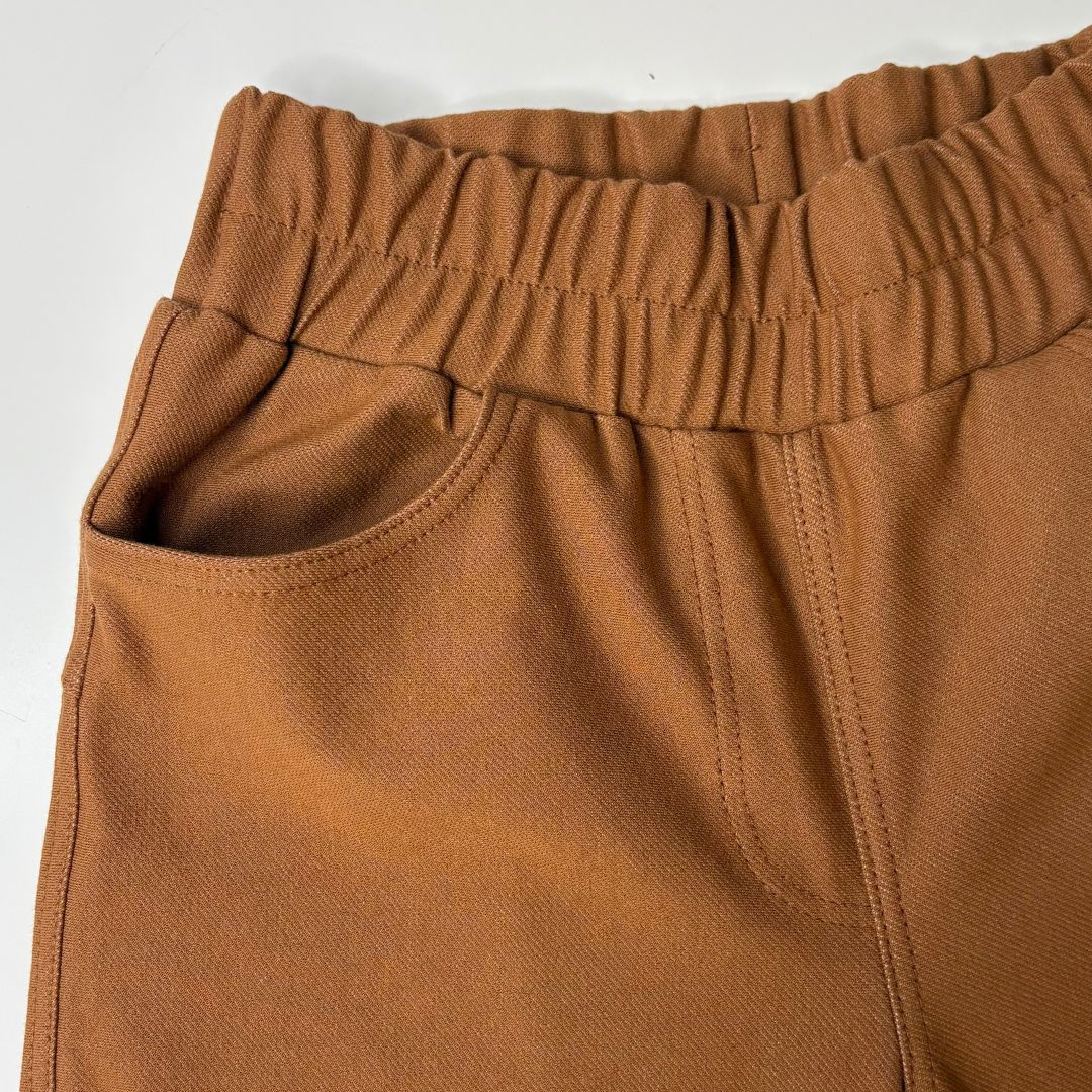 Vyladěné skořicové džínové tepláky - Jeans edition