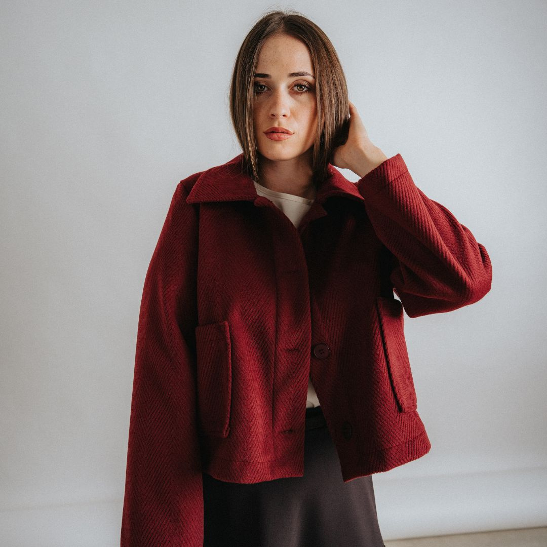 Kabátek Atris Burgundy