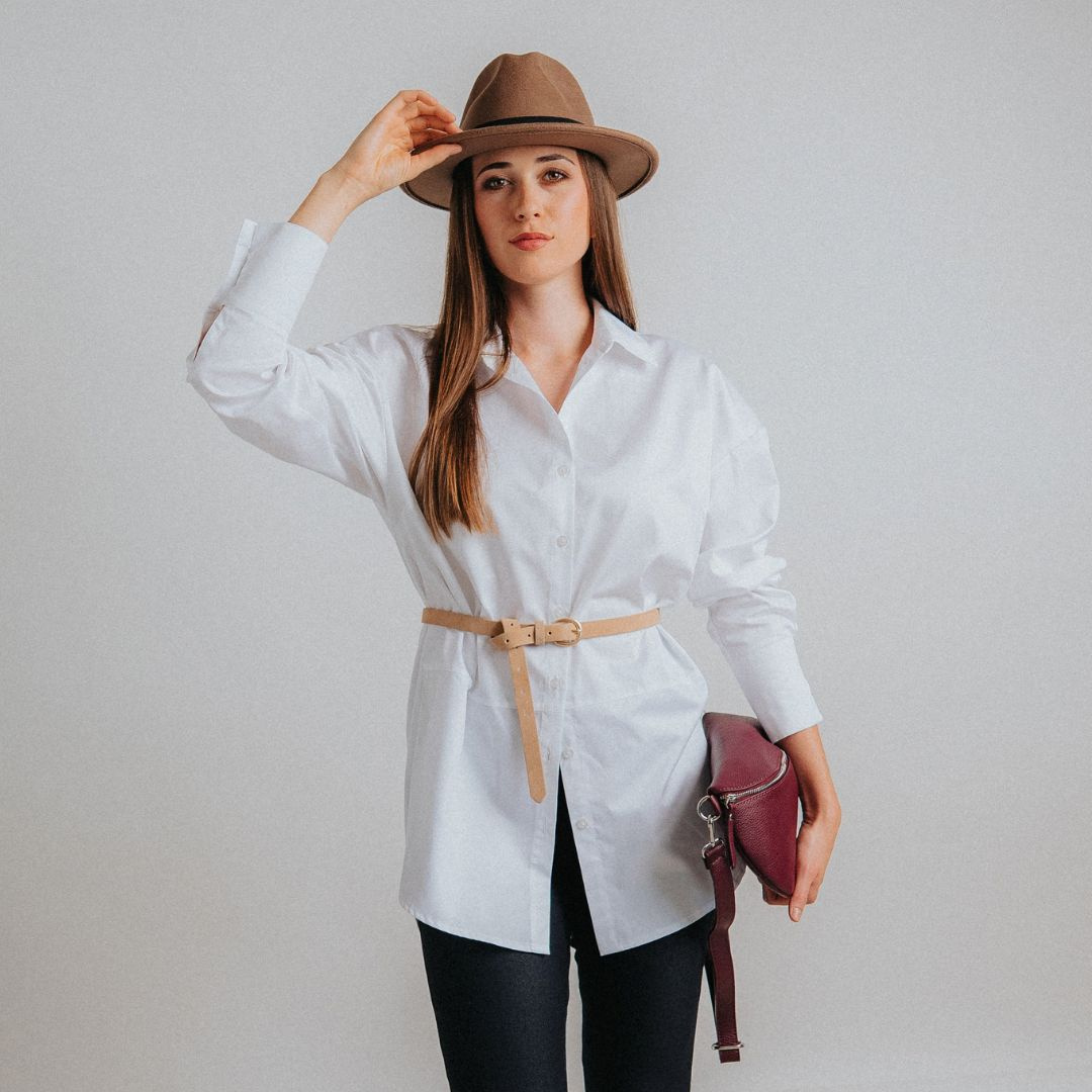 Oversize košile Allva White