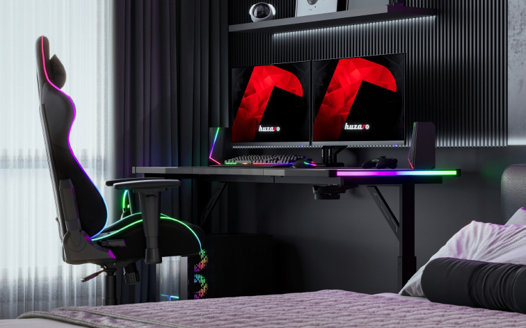 Herní stůl Huzaro Hero 4.6 RGB Černý/Black