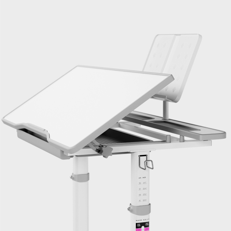 Dětský nastavitelný psací stůl Mark Adler Study 3.0 Šedý/Grey