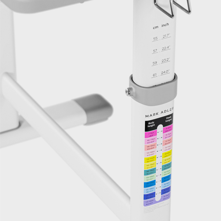 Dětský nastavitelný psací stůl Mark Adler Study 3.0 Šedý/Grey