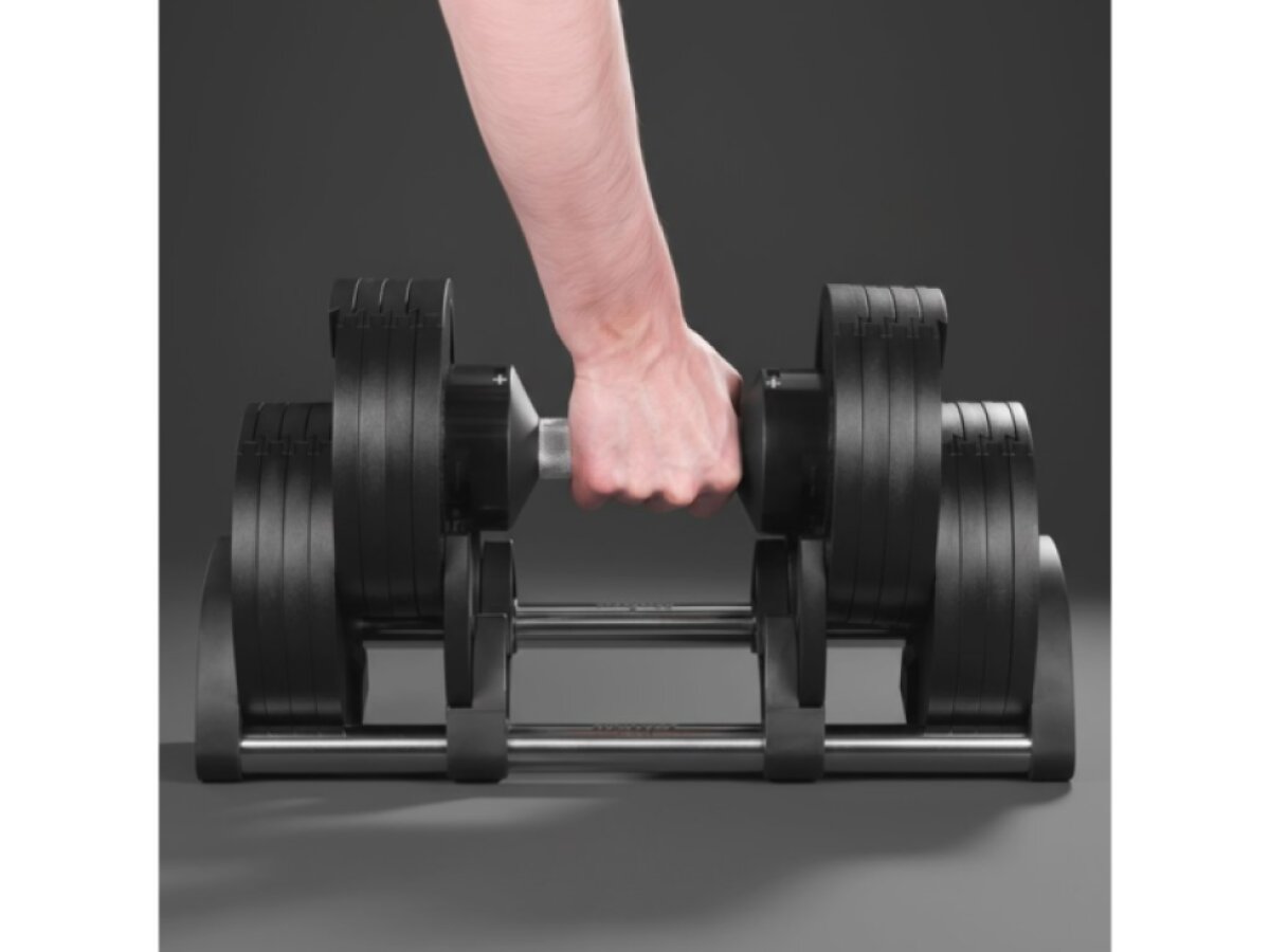 Nastaviteľná jednoručná činka 36 kg, skok po 2 kg, REBEL ACTIVE