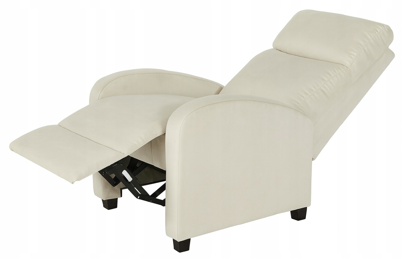 Relaxační sametové křeslo do obývacího pokoje Beige