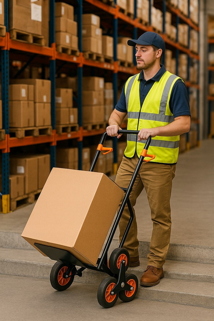 Vozík schodiskový, PROFITENT, rudľa na vrecia, max 200kg