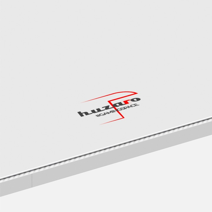 Herný stôl Huzaro Hero 3.3 White RGB + Podložka XXL