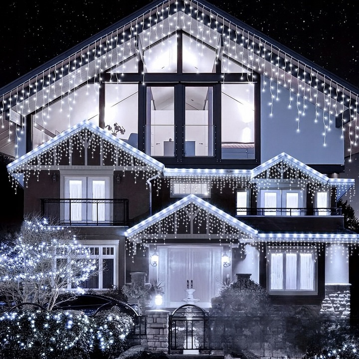 Vánoční venkovní osvětlení, 1000LED, 54m, cenculus, FLASH, COLD WHITE