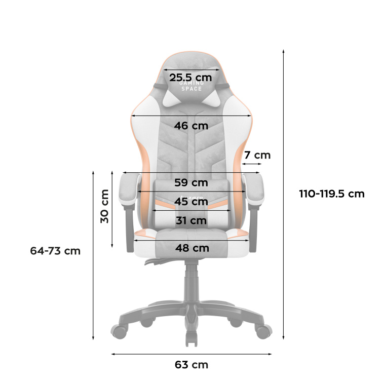 Herná stolička Huzaro Force 2.7 Sivá/Grey Velúr