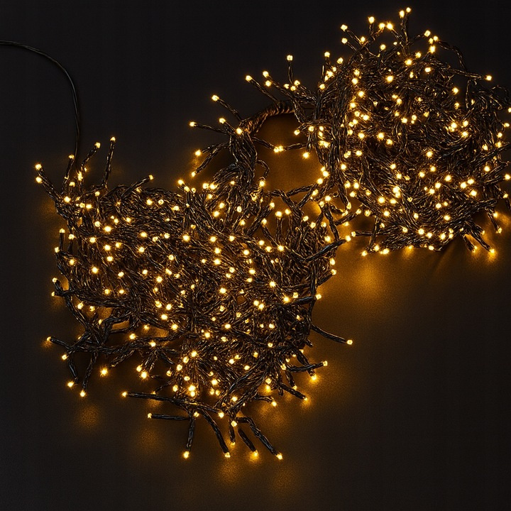 Vianočné svetielka na stromček, Reťaz 300x LED, 8 režimov, TEPLÁ BIELA