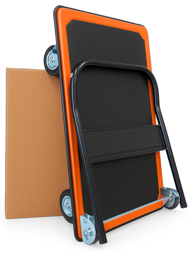 Prepravný plošinový vozík čierny 300kg