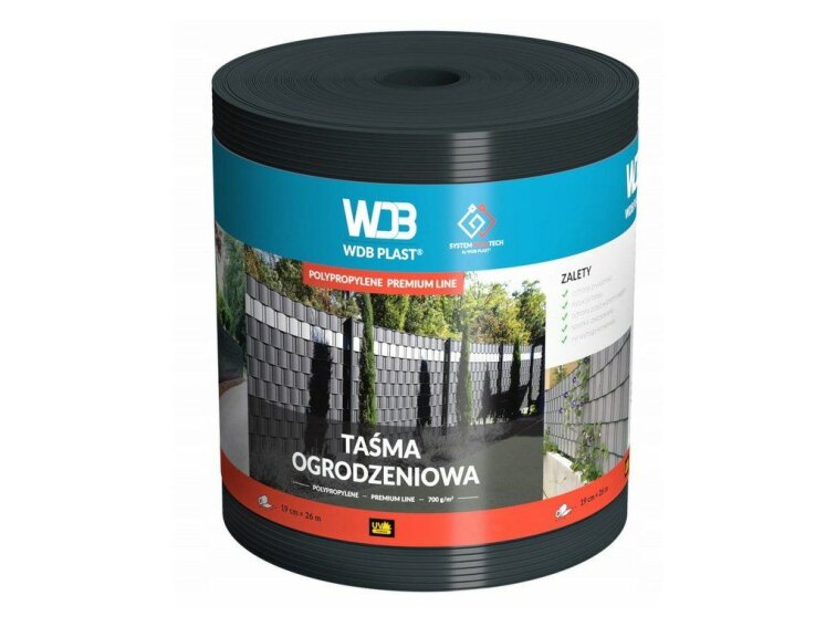 PP takarószalag PREMIUM LINE RAL 7016 – ANTRACIT 19cmx26m