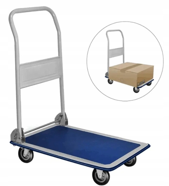 Prepravný plošinový vozík Modrý 150 kg