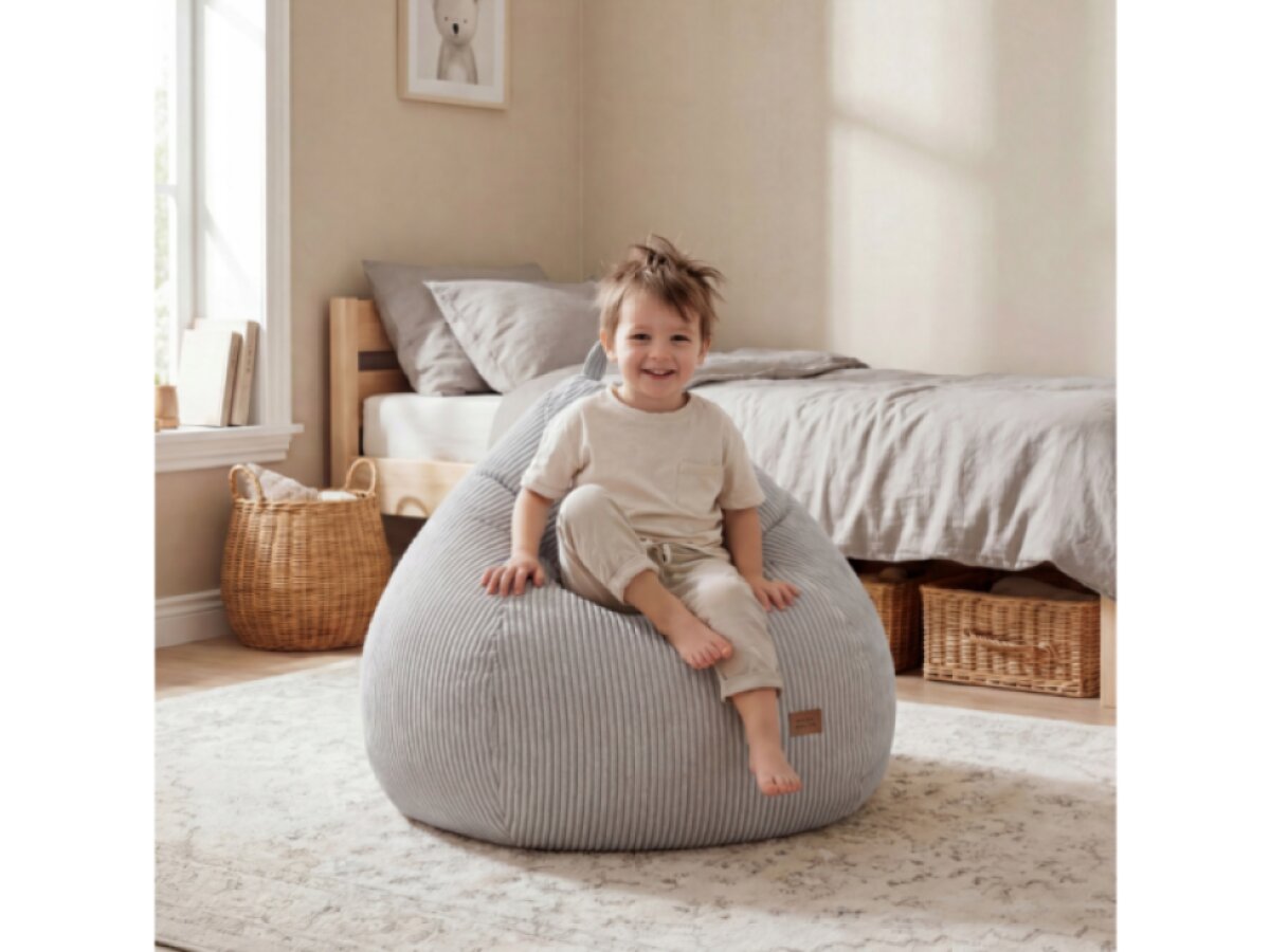 Menčestrový sedací vak Comfy 1.0 Sivé