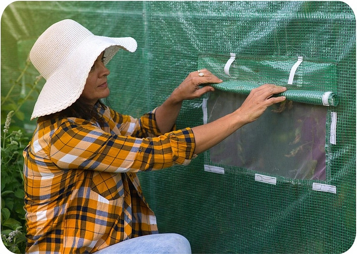 Záhradný fóliovník 2.5x4 s UV filtrom ZELENÝ - 4 Segmentový