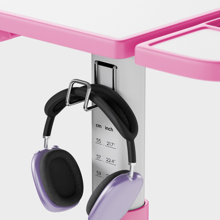 Dětský nastavitelný psací stůl Mark Adler Study 3.0 Růžová/Pink