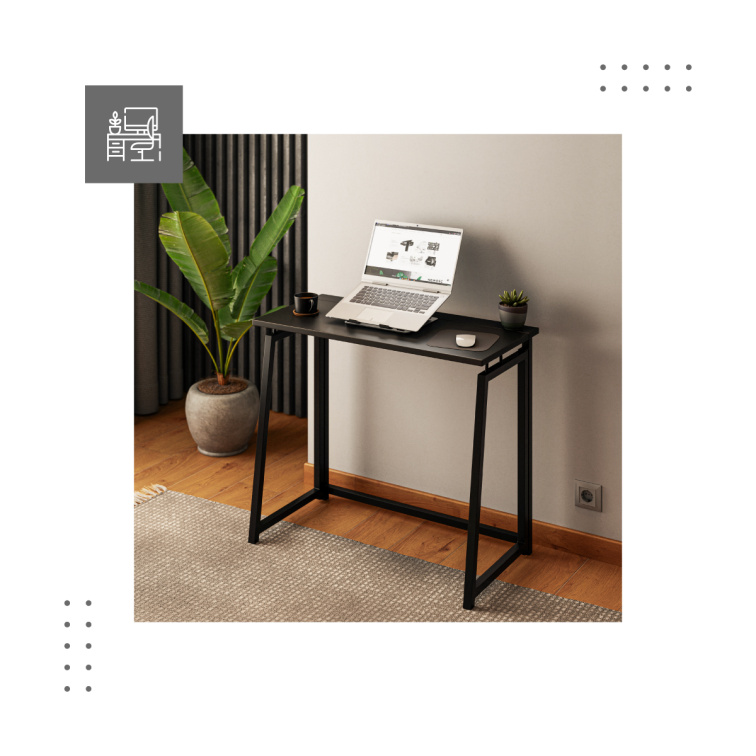 Skladací písací stôl Mark Adler Leader 1.5 Čierny 80x40cm