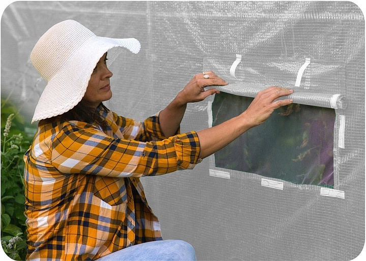 Záhradný fóliovník 2.5x4 PREMIUM BIELY s UV filtrom - 3 segmentovy