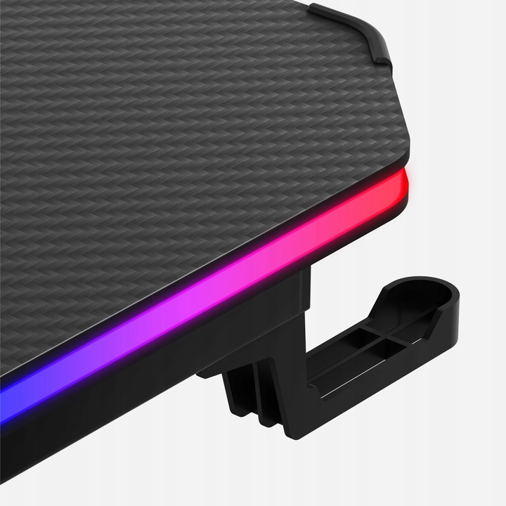Herný stôl Huzaro Hero 3.3 RGB Black + Podložka XXL