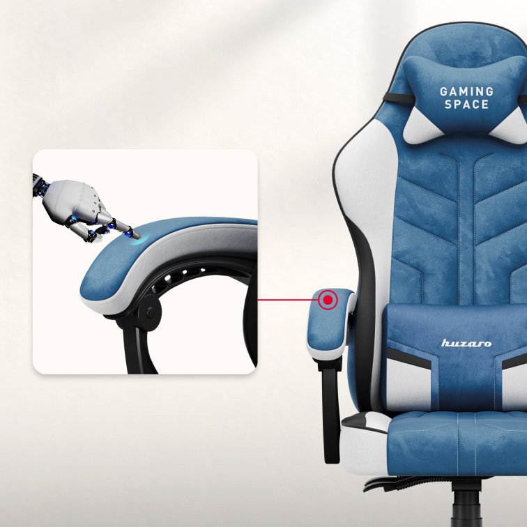 Herná stolička Huzaro Force 2.7 Modrá Velúr