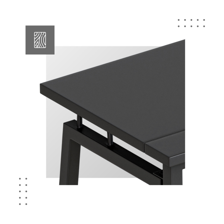 Skladací písací stôl Mark Adler Leader 1.5 Čierny 80x40cm