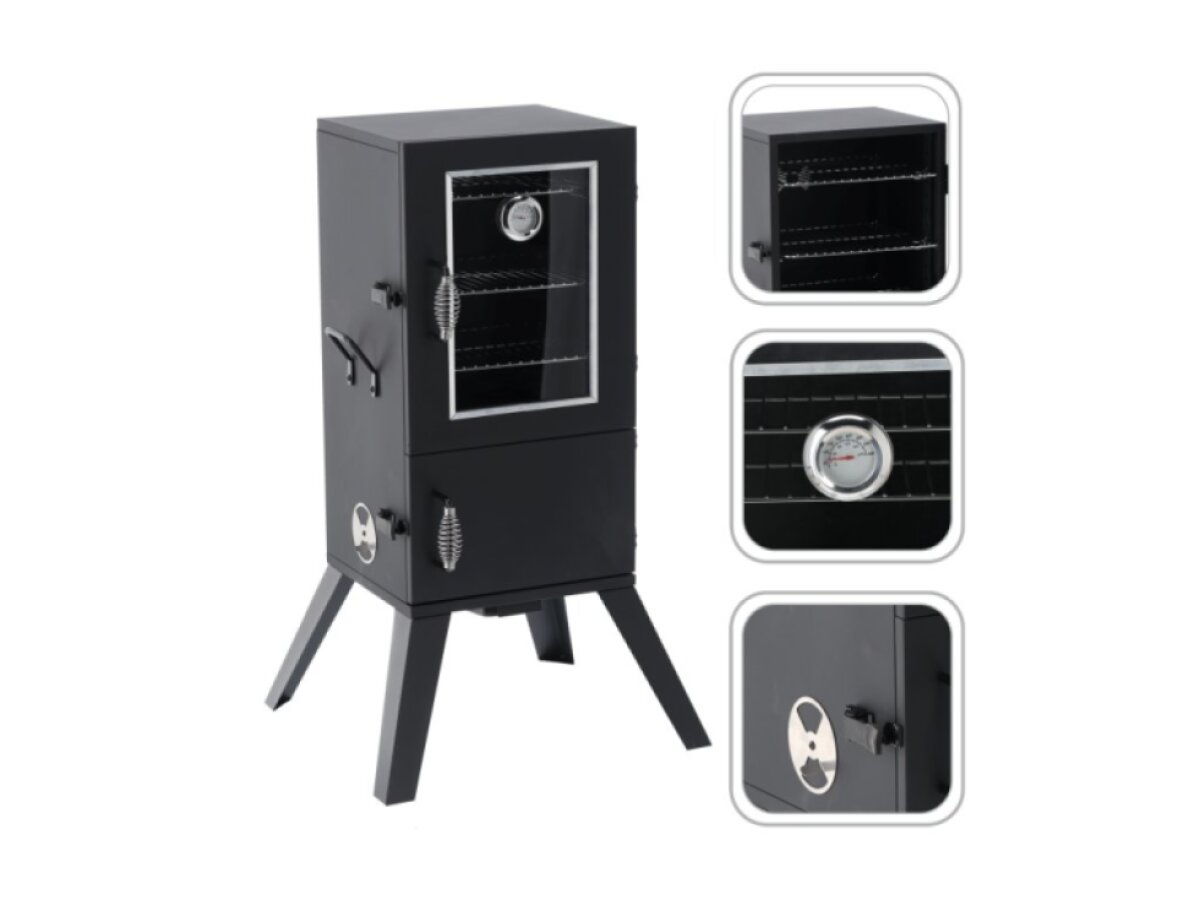 Zahradní udírna 59,7 x 54,5 x 102,9 CM