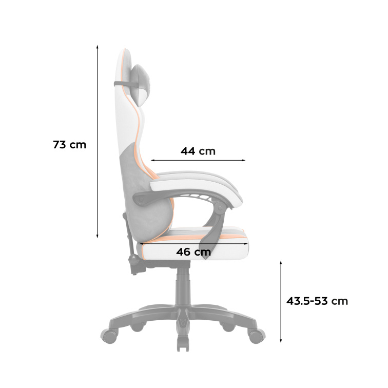 Herná stolička Huzaro Force 2.7 Sivá/Grey Velúr