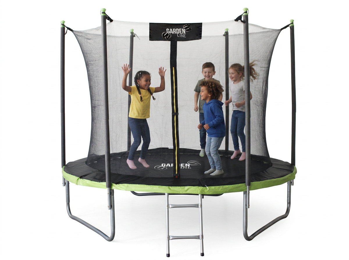Trampolína 312 cm + vnútorná ochranná sieť + rebrík